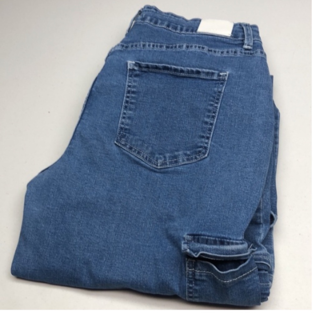 STRETCH ROYALTY FOR ME WIDE LEG HIGH-RISE CARGO STYLE JEANS 14/32x31 ⭐